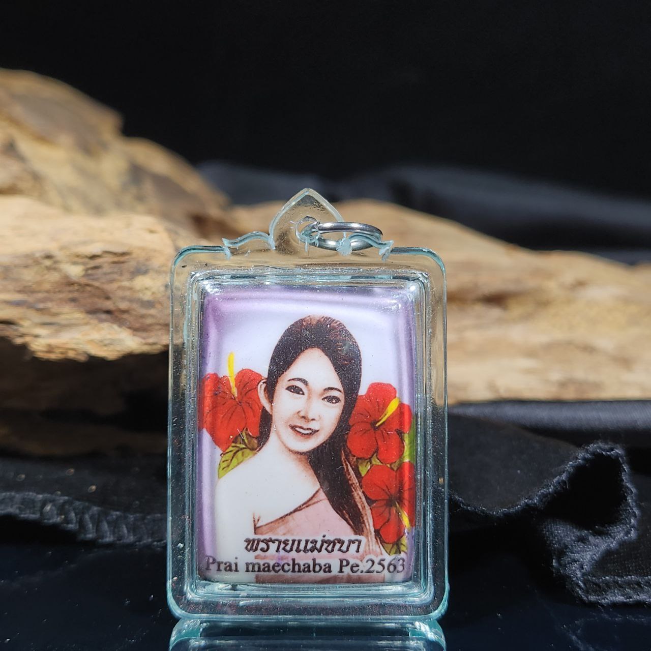 LUANG PHO SOMKUN派咩查芭女灵（紫底） | Jin Thai Fo Pai